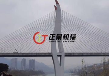 铜仁乌江三桥检查车轨道安装