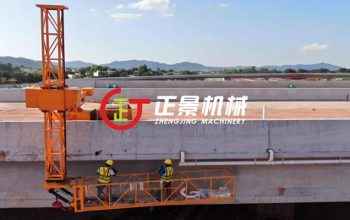 吉康B1标：正景桥梁雨水管安装施工台车助力安全提升