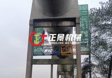 耒阳罗卜洲渡槽检修